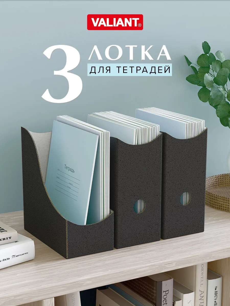 Лоток для тетрадей органайзер для канцелярии настольный