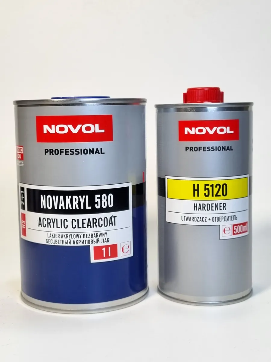 Novol 580 Hs лак комплект 1л лака и 0,5 отвердителя