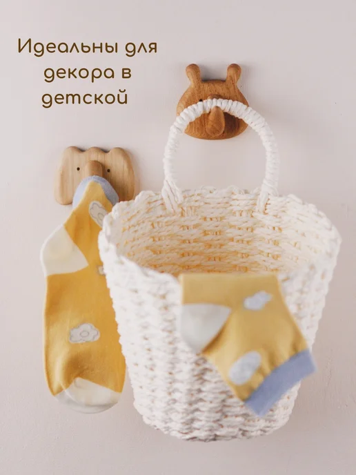 tateplota Крючки деревянные самоклеящиеся "Африка" - 2 шт, 2 шт, фото 7