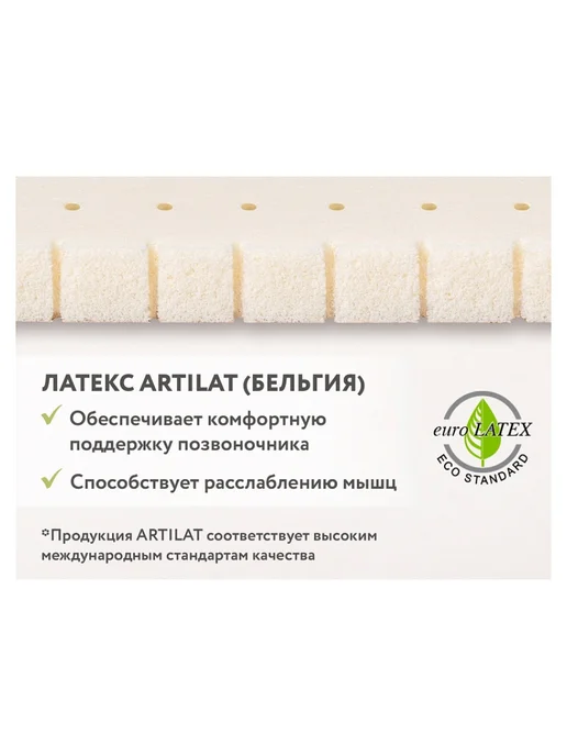 Plitex Матрас Aloe vera Semi-oval р-р 1190х600х110мм, вариант, фото 5