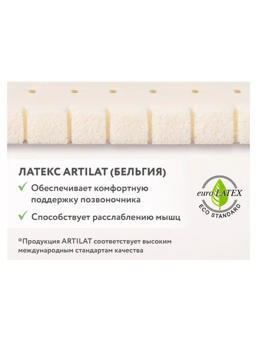 Plitex Матрас Bamboo Lux 1190х600х110мм, вариант, фото 4