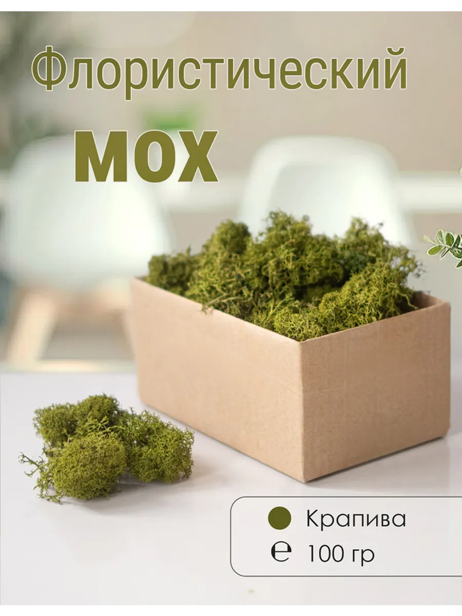 Мох стабилизированный мелкий 100 г