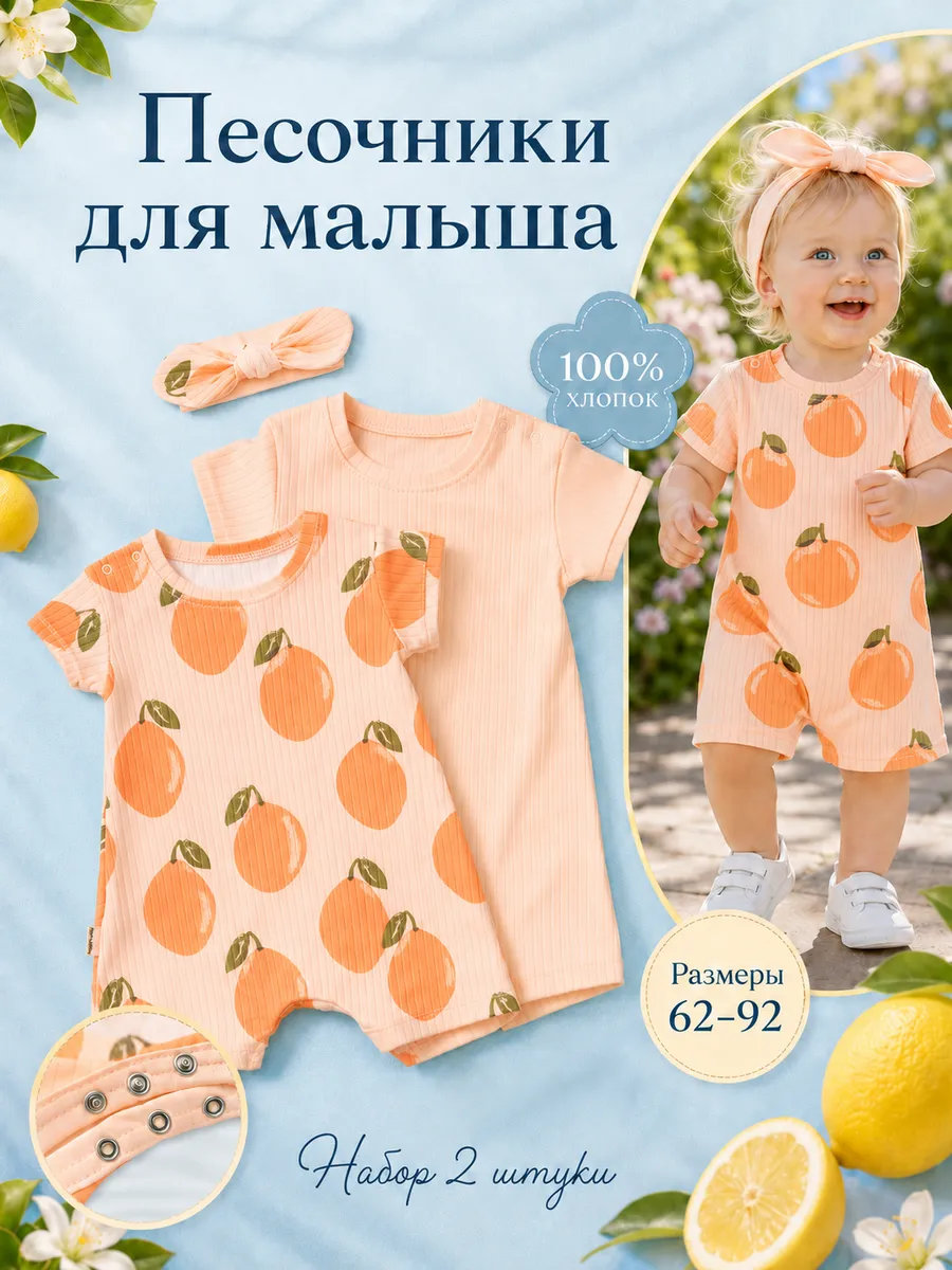Боди для новорожденных 2 шт