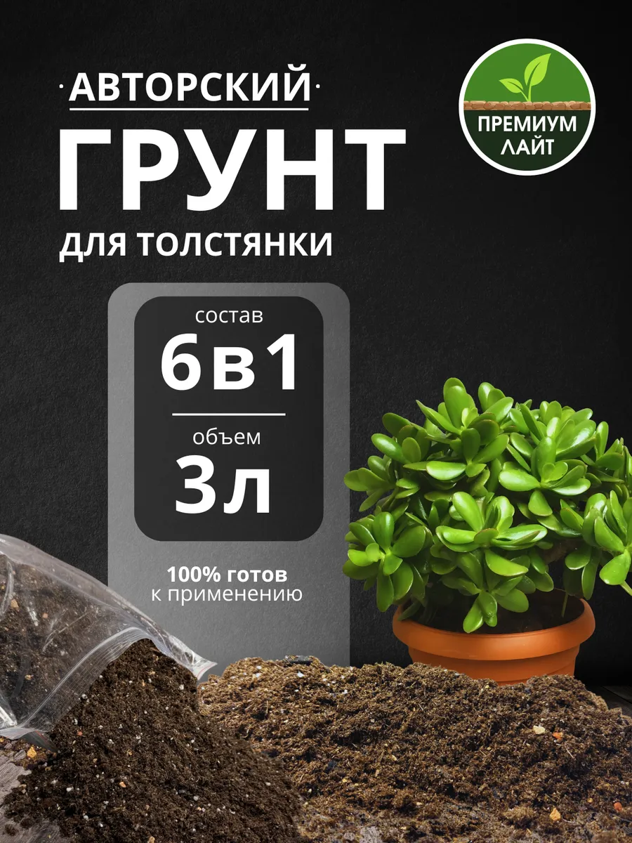 Грунт для Толстянки 3л готовый лайт