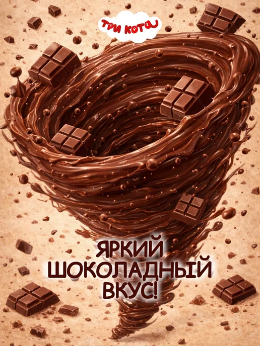 Три кота Трубочки для молока шоколадные+фруктовый микс,48+5 шт.13 уп, 5 шт, фото 5