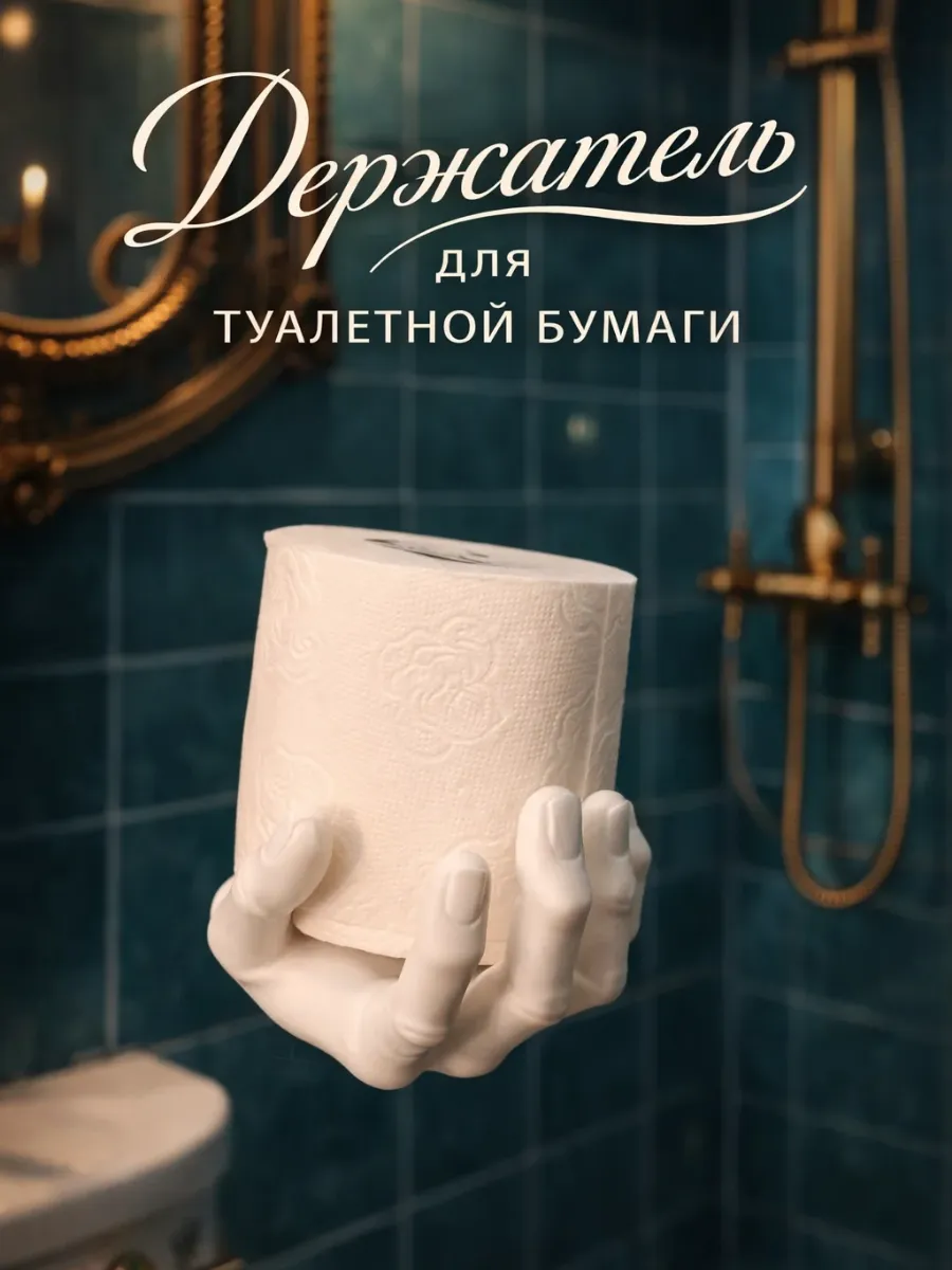 Держатель для туалетной бумаги в форме руки