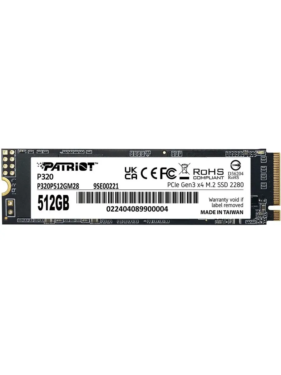 Накопитель SSD М.2 2280 P320 512GB