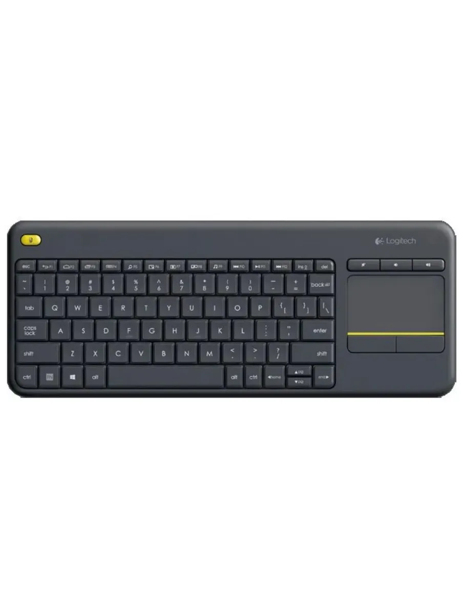 LOGITECH Клавиатура K400 Plus, Черный