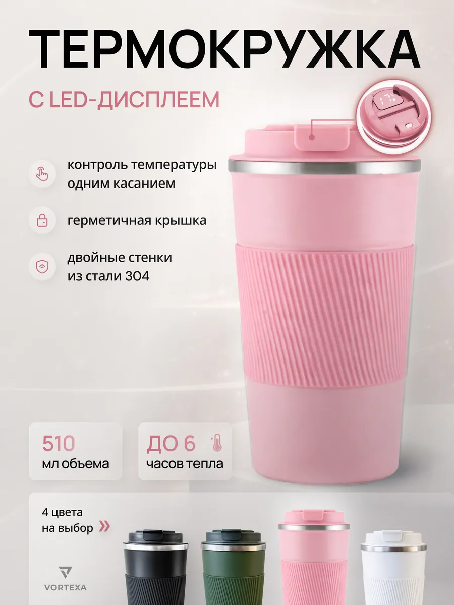 Автомобильная термокружка для кофе чая туристический термос