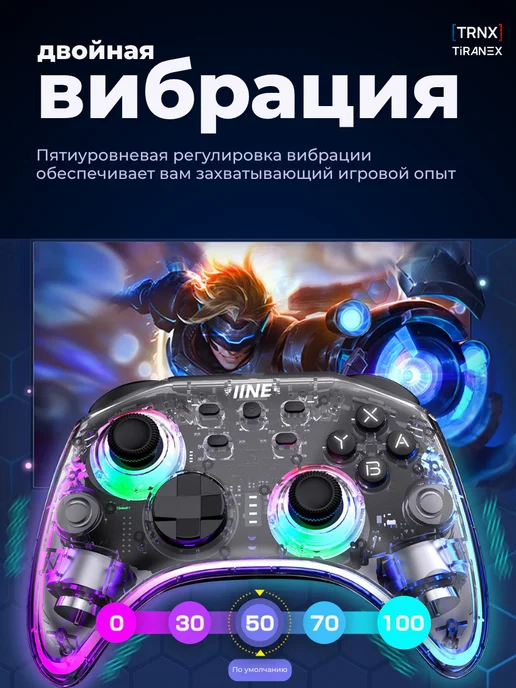 Геймпад IINE Astraea для Switch 2, прозрачный, прозрачный, фото 8