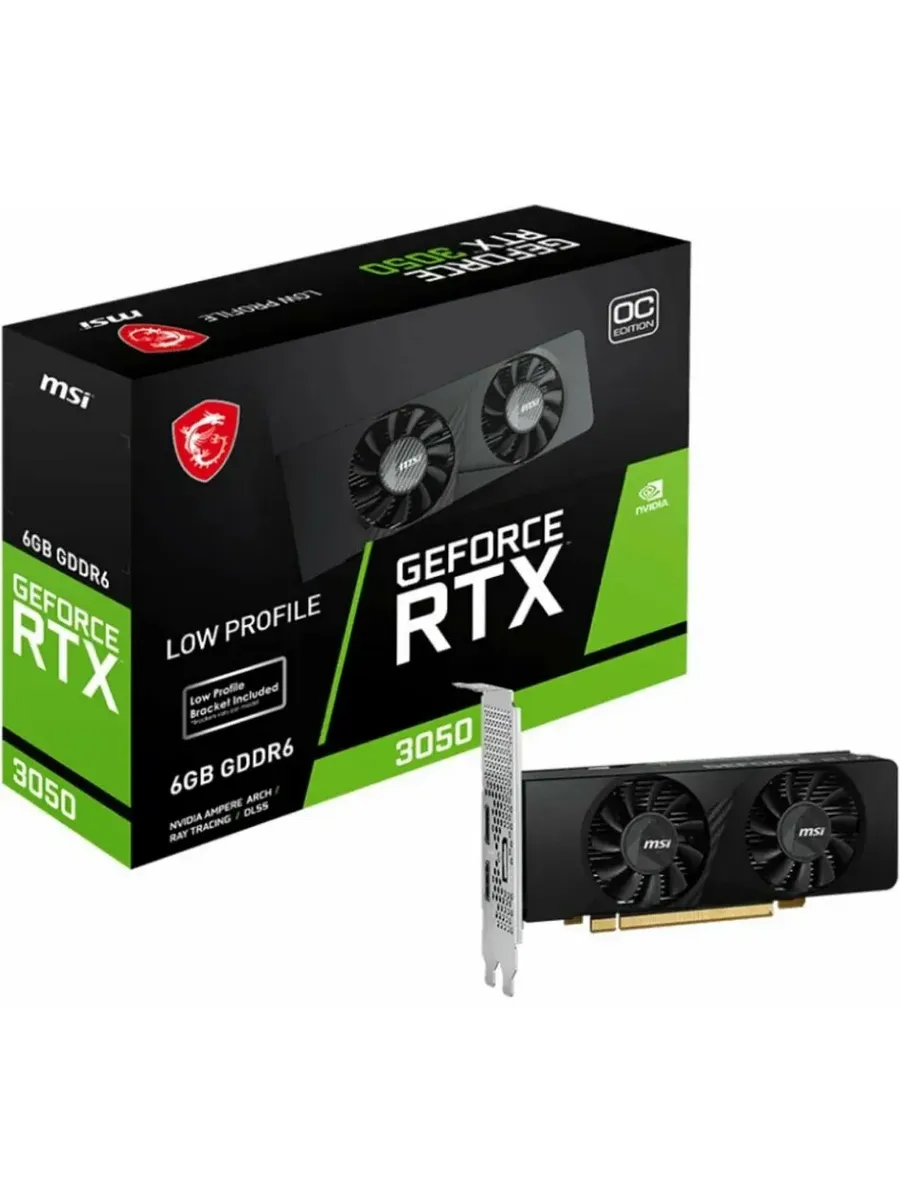 Видеокарта PCI-E GeForceRTX3050LPEOC(RTX3050LPE6G MSI 918210395 купить в интернет‑магазине Wildberries