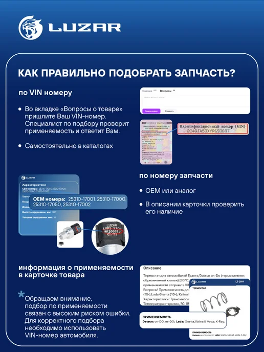 LUZAR Осушитель кондиционерадля радиатора кондиц. LRAC 0961, вариант, фото 3