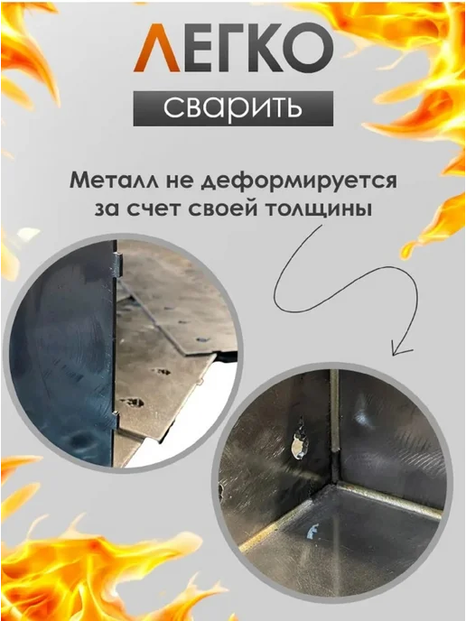 Стиллейс Заготовка для мангала 500х340х140 лист 3мм, 340x140, фото 3