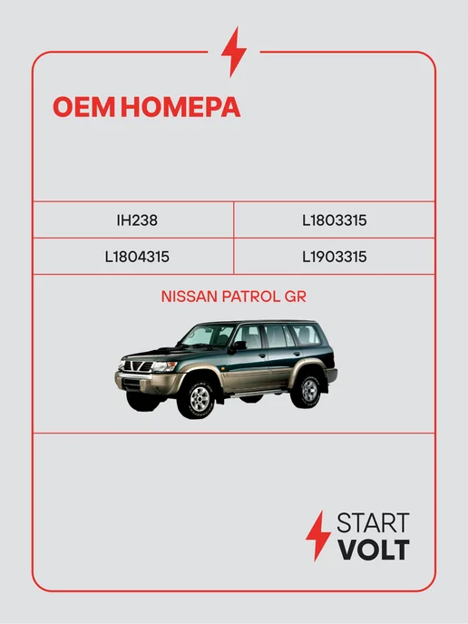 STARTVOLT Регулятор напряжения для Nissan Patrol GR, вариант, фото 2