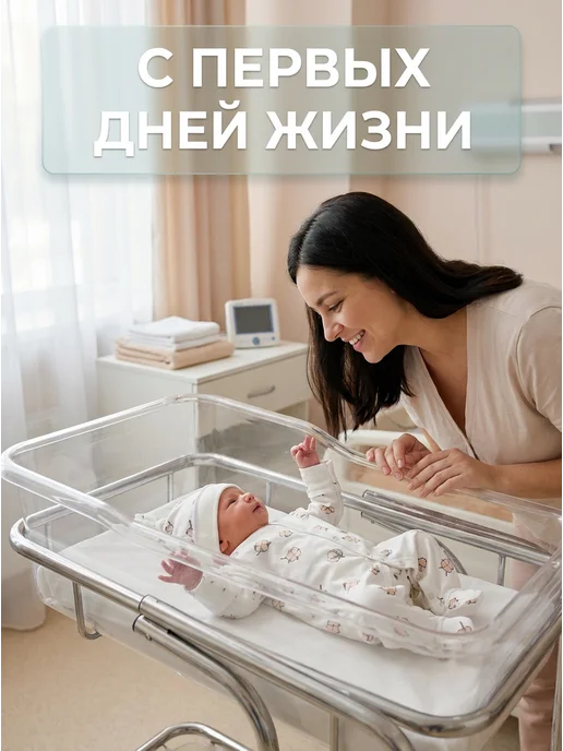 milkymania Слип для новорожденных с антицарапками и шапочкой, белый, фото 2