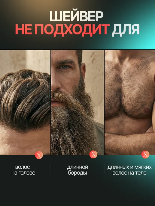 GWENYN Шейвер для сухого бритья, черный, фото 8