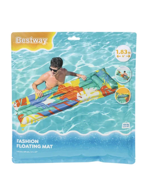 Bestway Надувной матрас для плавания на море, в бассейне 183х69 см, 183x69 см, фото 4