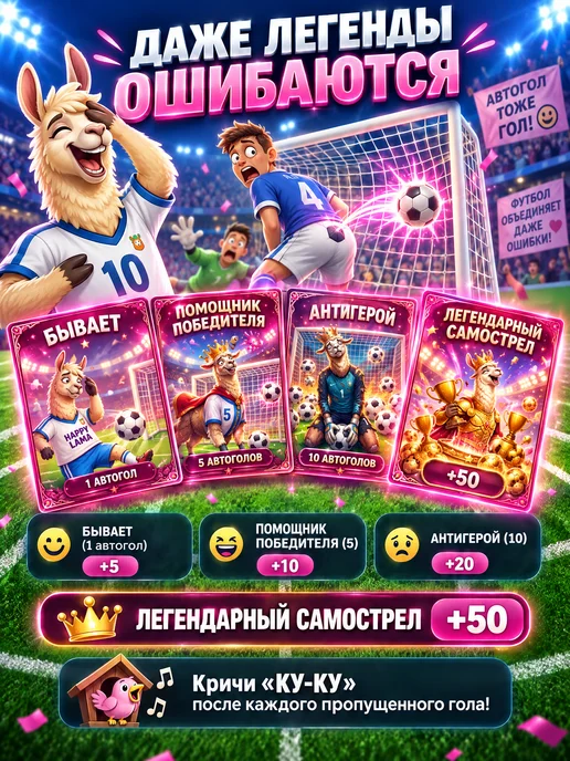 HAPPY LAMA Настольный футбол большой с джойстиками для мальчика, синий, фото 8