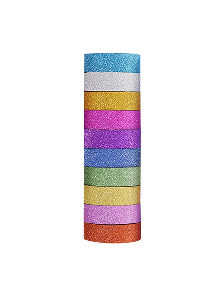 Подарочный набор 10 шт. Washi ленты 3м*1.5см с глитером