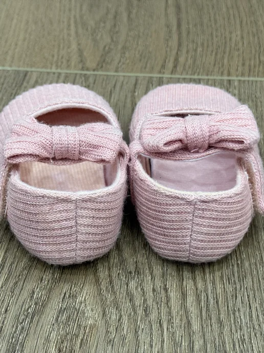 Pretty Baby Пинетки туфли для новорожденных девочек, розовый, фото 2