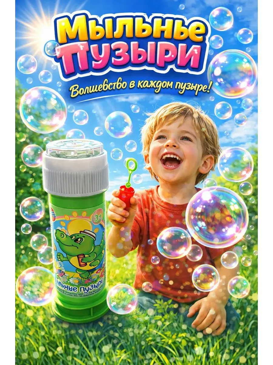 Мыльные пузыри маленькие 1 штука