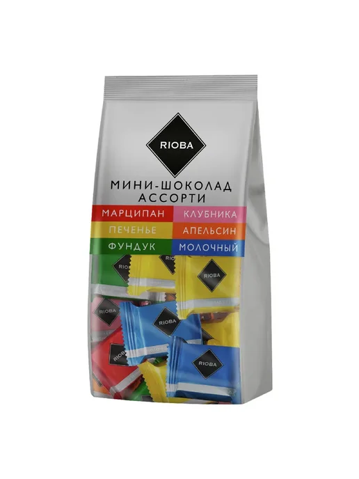 Rioba Мини-шоколад Ассорти 6 вкусов риоба 800г, 800 г, фото 2