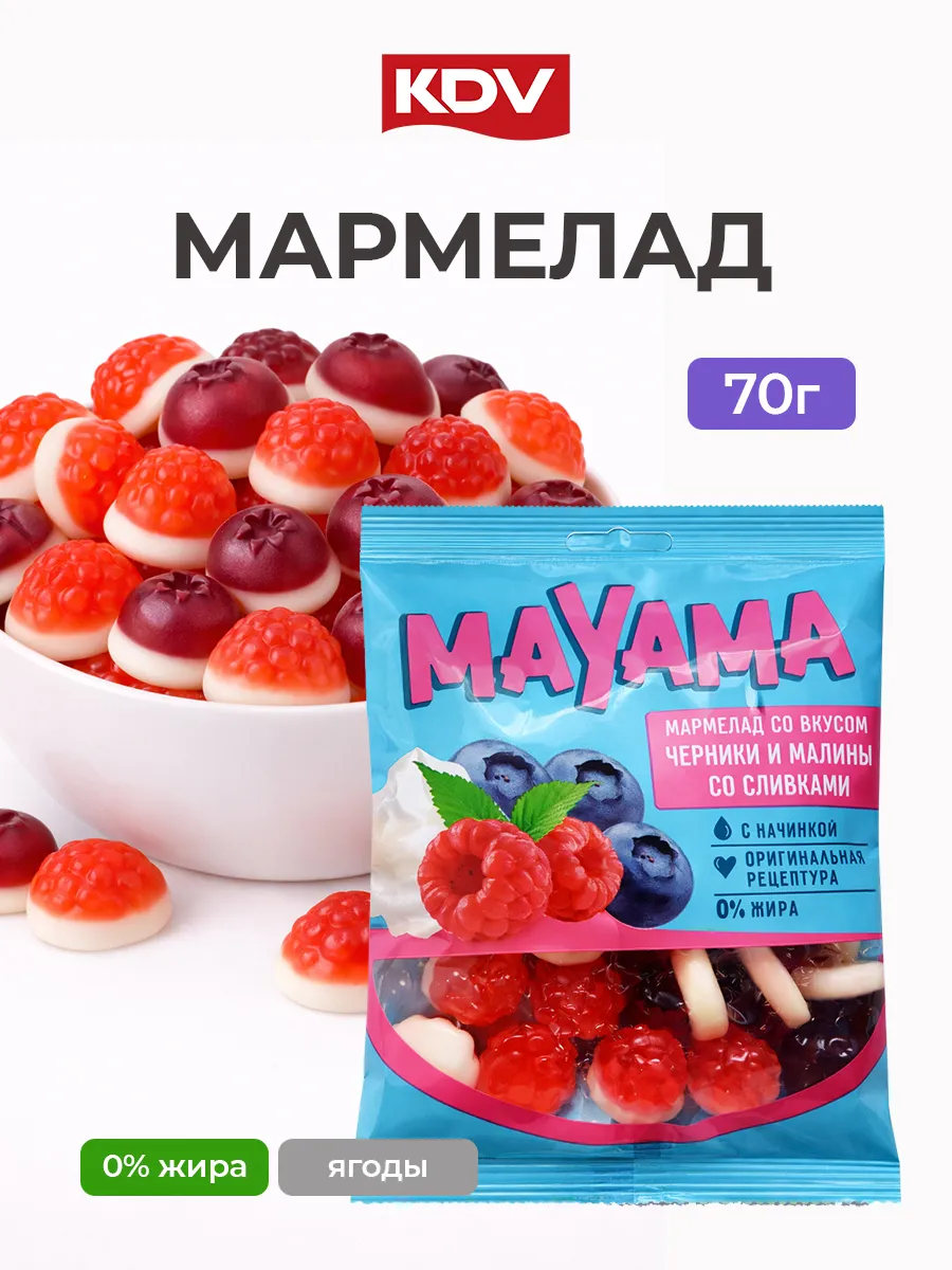 Мармелад жевательный черника малина