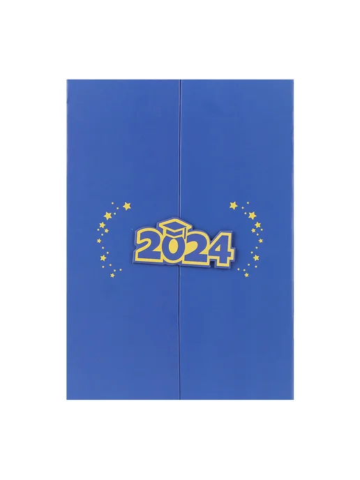 Гостевая книга Graduates Signature 2024 для выпускных вечеро, синий