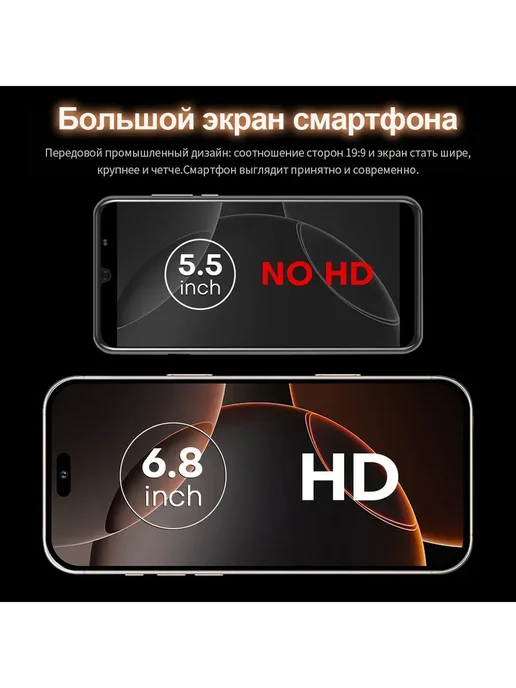 Смартфон Pro Max I16 Pro Max 6/12 ГБ, черный, фото 5