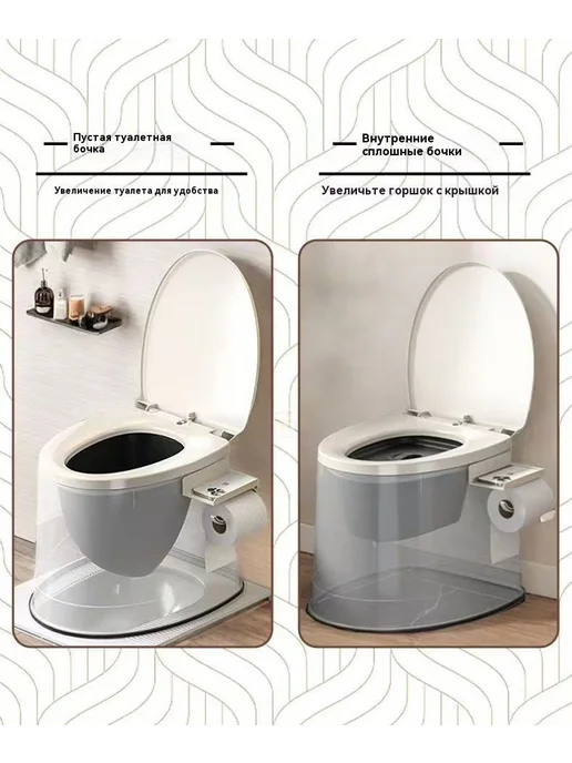 Ведро-туалет полипропиленовое, 3 л, ручная помпа, 3 л, фото 7