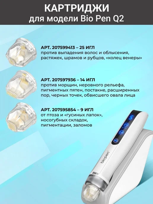 Картридж 25 игл для дермапена Biopen Q2, 3 шт, 3 шт, фото 4
