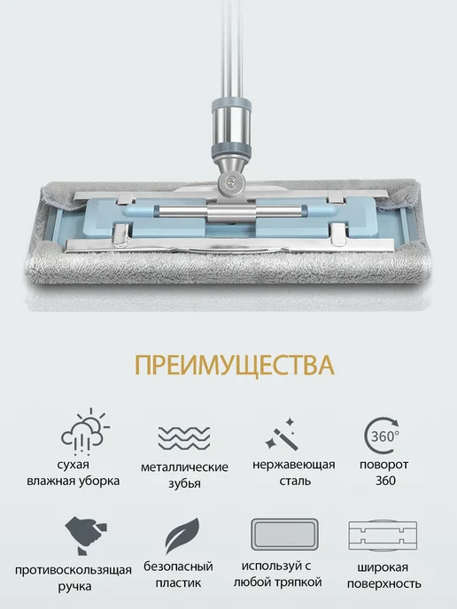 Терраса Швабра для Пола с насадкой, вариант, фото 2