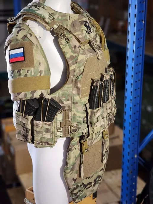 Военный бронежилет тактический с баллистикой Бр2, зеленый, фото 3