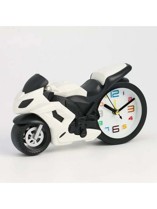 Детские настольные часы-будильник "Мотоцикл", вариант, фото 2