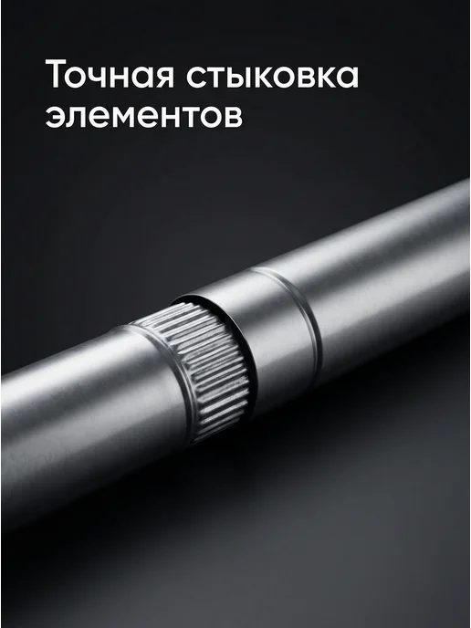 Дымоход на печь, 65 мм, нержавеющая сталь, вариант, фото 3