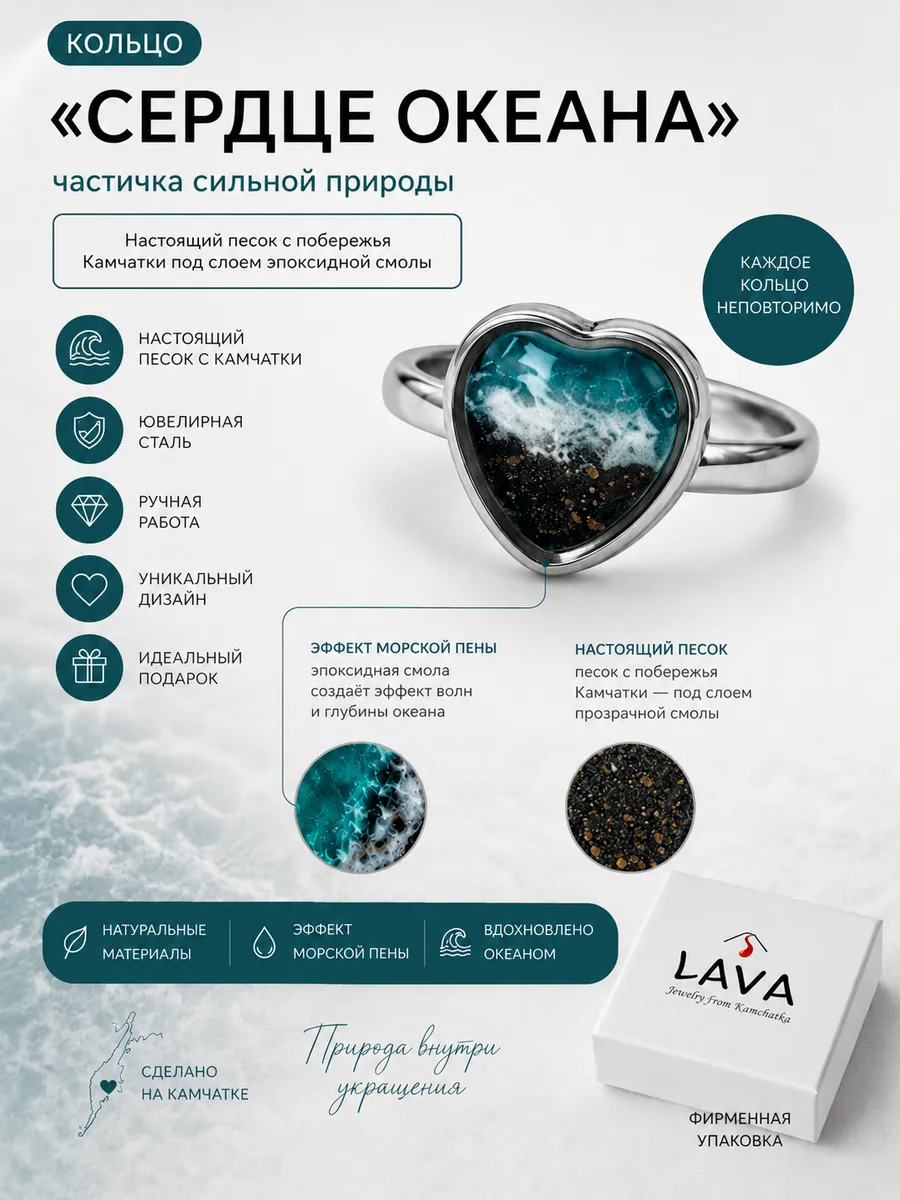 Кольцо "Сердце океана"