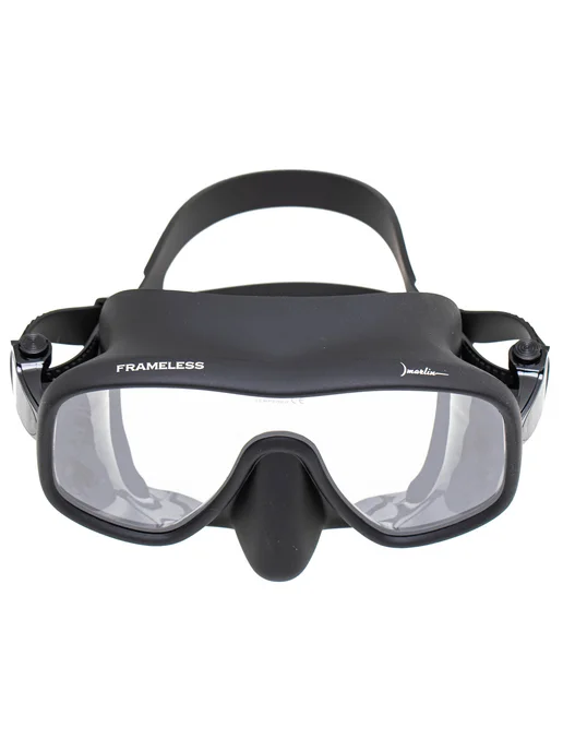Marlin Маска для дайвинга и подводной охоты FRAMELESS MATTE, черный, фото 4