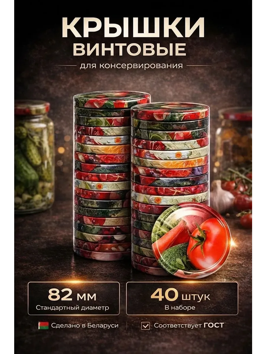 Крышки винтовые для консервирования металлические