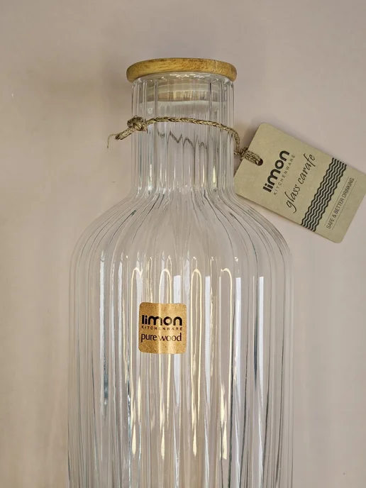 Limon.Home Дизайнерская стеклянная бутылка 1,4л, 1,4 л, фото 2