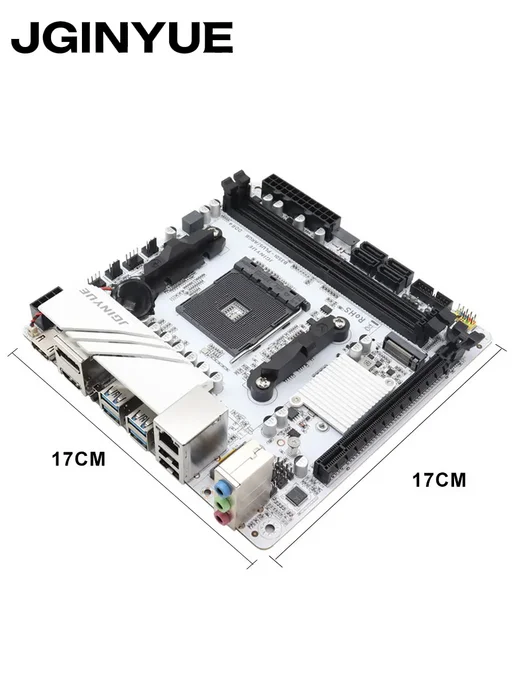 JGINYUE B350I-PLUS ARGB AMD AM4 DDR4 M.2 NVME WiFi Материнская плата, вариант, фото 4