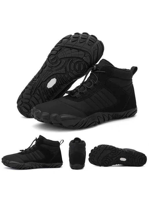 Унисекс зимние сапоги Snow Boots влагостойкие нескользящие (, черный, фото 5