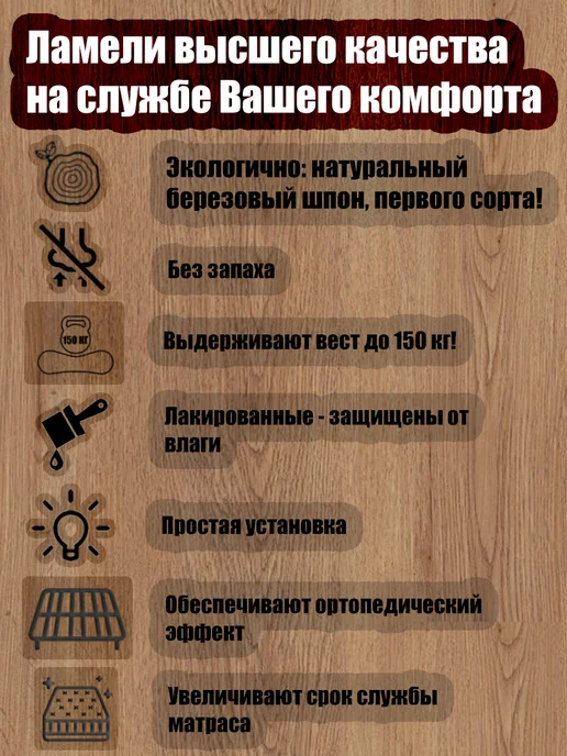 Ламели Шоп Ламель мебельная 530 63 8 3 шт, +держатели упорный 6 шт, 3 шт, 6 шт, фото 3