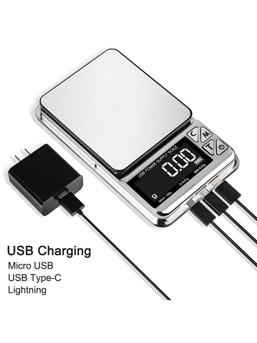 Ювелирные весы электронные 100 500г USB, 500 г, фото 5