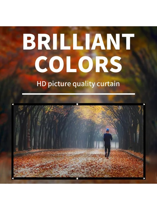 Проекторный экран 84” 16 9 HD для дома и офиса, вариант, фото 2