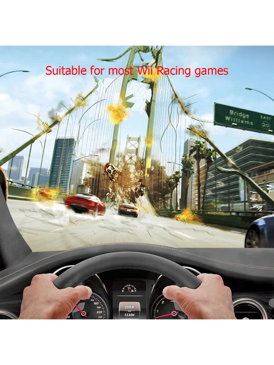Руль для Mario Racing игр, управление для консоли, черный