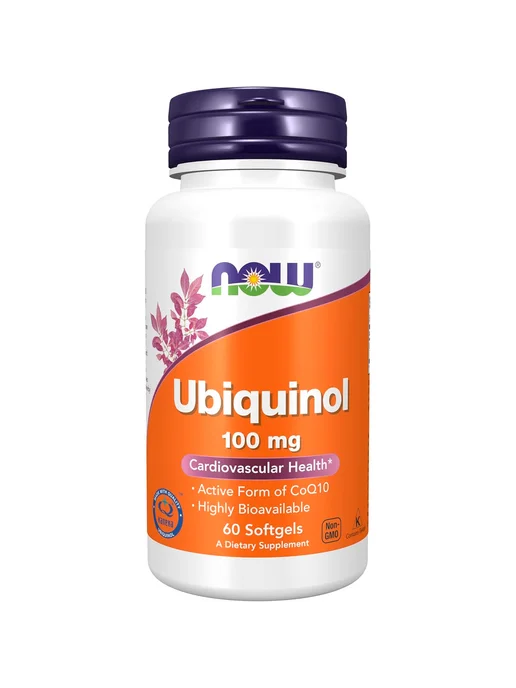NOW Foods Ubiquinol активная форма CoQ10 100 мг, 60 капсул, вариант, фото 2