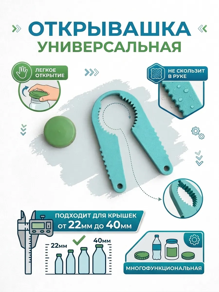 Открывашка для бутылок универсальная