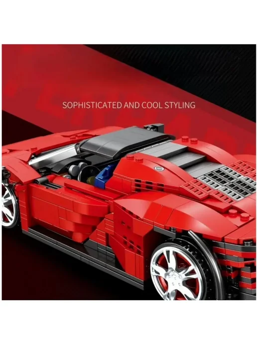 LEGO Конструктор Спорткар Ferrari Daytona SP3 1069 деталей, вариант, фото 5