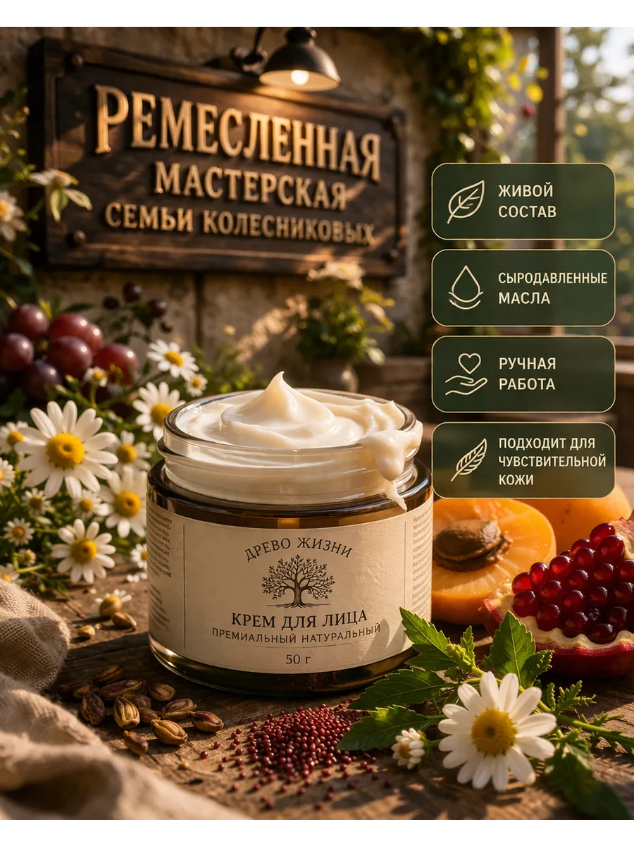 Премиальный крем для лица «Древо Жизни»