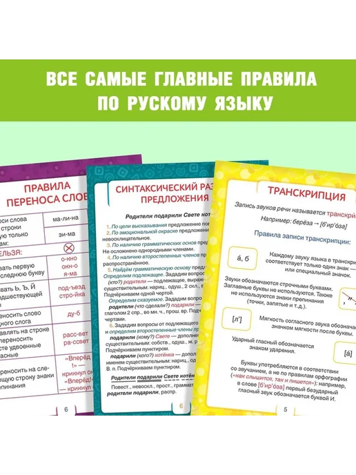 Набор шпаргалок для начальной школы, вариант, фото 7